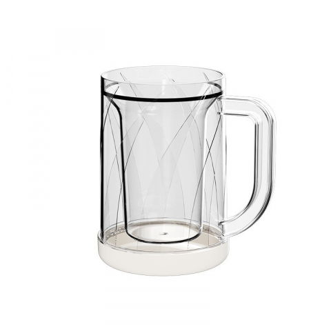 Cana frigorifica cu gheata, 14.2 x 10.4 x 14.7 cm, plastic, 800 ml, transparent [9]