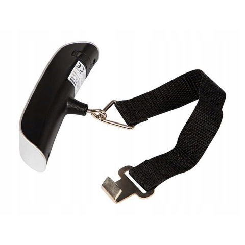 Cantar digital de mana curea, cantar portabil, cantarire bagaje, capacitate 50 kg, functie de tara, 12.5 x 2.8 x 2.8 cm, alb-negru [10]