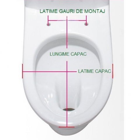 Capac de toaleta cu reductie 3 in 1, pentru copii +3 ani si adulti, coborare lenta si silentioasa, instalare usoara, din pp5 , in forma de v, alb/roz [6]