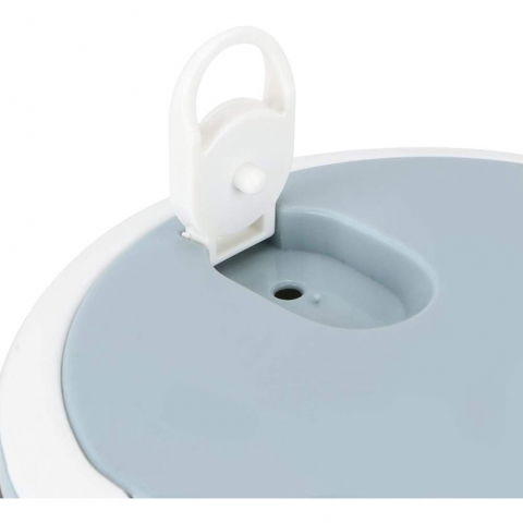 Caserola pentru alimente  lunch box, 700 ml, otel inoxidabil, maner, valva aerisire, inchidere etansa, 15 x 8.5 cm, albastru [5]