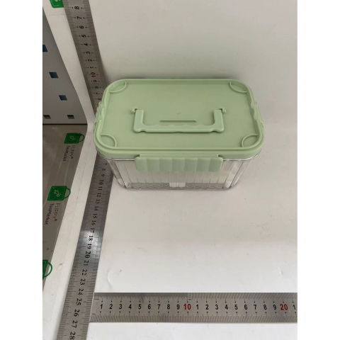 Caserola portabila pentru mancare fresh  1500 ml, 2 furculite,10 x 13.5 x 20 cm, 2 capace detasabile pentru congelator, etans, spatiu pentru tacamuri, maner, material plastic, rezistent la temperaturi ridicate, transparent [9]