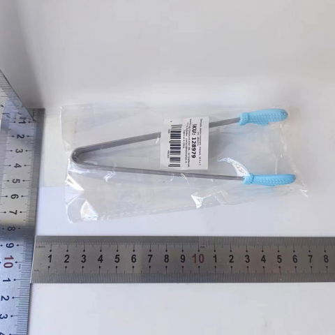 Cleste creativ pentru mancare, model manusi din silicon, 14.5x3 cm, rezistent la temperaturi inalte si coroziune, albastru [5]