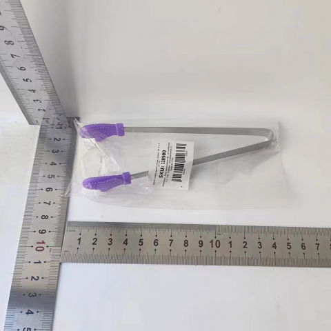 Cleste creativ pentru mancare, model manusi din silicon, 14.5x3 cm, rezistent la temperaturi inalte si coroziune, mov [1]