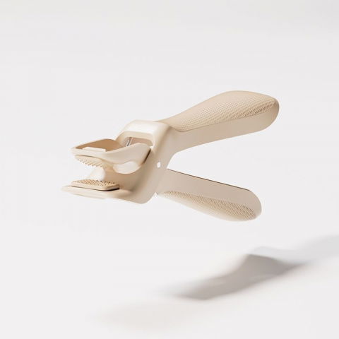 Organizatoare si accesorii pentru bucatarie - Cleste pentru boluri, anti-alunecare, din abs si silicon, extindere, pentru oale, tigai, de uz casnic, rezistent la temperaturi inalte, 16x 10.5 x 3.6 cm bej