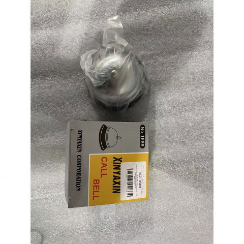 Clopotel sonerie metalica  pentru receptie hoteluri, baruri, restaurante, material metal si plastic, 6 x 8.5 cm, argintiu [4]