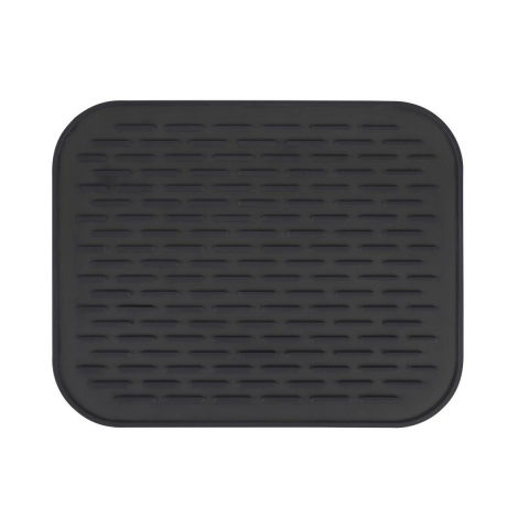 Covoras din silicon pentru scurgere vase, uz casnic, rezistent la temperaturi ridicate, izolator, 30x24 cm, negru [7]
