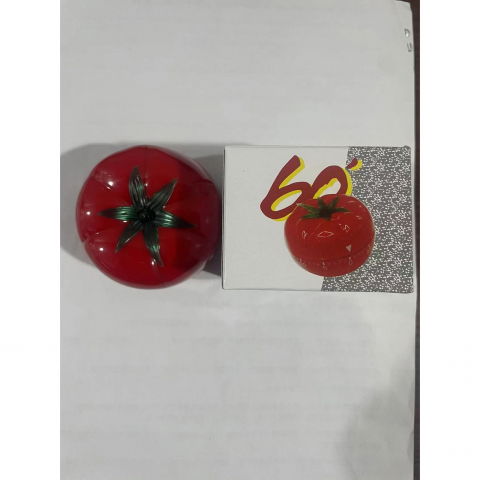 Cronometru mecanic de bucatarie  forma de rosie, 60 de minute, 6.3 x 4.5 cm, material abs, rosu [10]