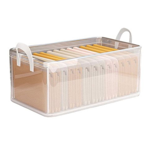 Organizare pentru casă - Cutie container de depozitare din pvc, de stocare, dimensiuni multiple, accesoriu robust pentru organizarea de uz casnic, volum 26l, 47 x 28 x 20 cm, transparenta