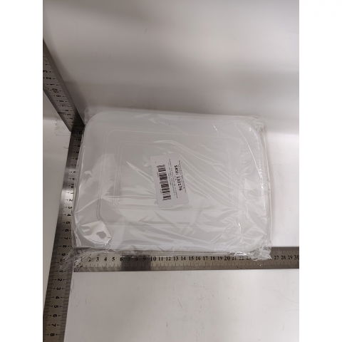 Cutie de depozitare de uz casnic, caserola pentru frigider, rezistenta la umiditate, rezervor sigilat pentru depozitare alimentara, 24.5 x 18.5 x 3.5cm, alb transparent [7]