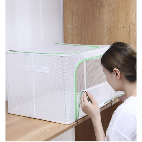 Cutie de depozitare, pentru camera copiilor, 66l, din pvc, model unicorn, 50 x 40 x 33 cm, transparent [3]