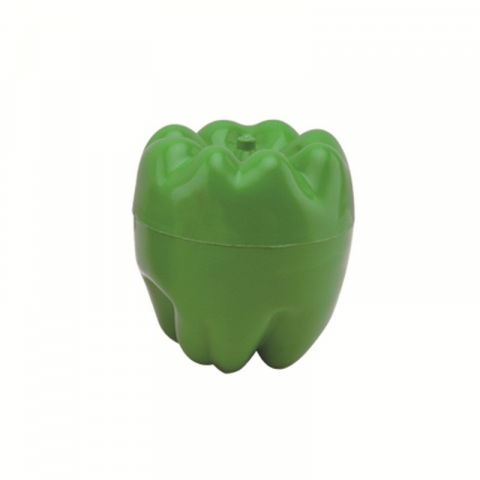Recipiente pentru condimente, uleiuri și ingrediente proaspete - Cutie de depozitare si pastrare a alimentelor, plastic, model ardei, 9.8x9.8x10.7 cm, verde