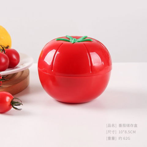 Cutie de depozitare si pastrare a alimentelor, plastic, model rosie, 10x10x8.5 cm, rosie [2]