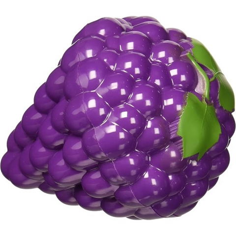 Recipiente pentru condimente, uleiuri și ingrediente proaspete - Cutie de depozitare si pastrare a alimentelor, plastic, model strugure, 10x10x13.5 cm, mov