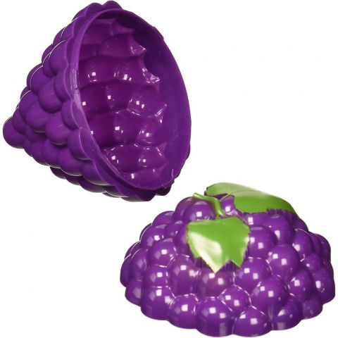 Cutie de depozitare si pastrare a alimentelor, plastic, model strugure, 10x10x13.5 cm, mov [2]