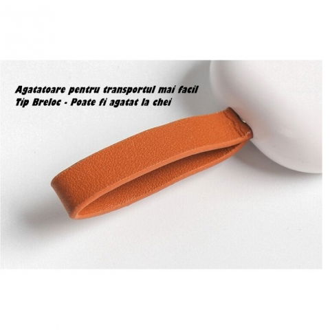 Cutie depozitare medicamente, portabila, 3 compartimente, tip breloc, plastic, glisanta, gri, 10.7x3.6x1.6 cm [4]