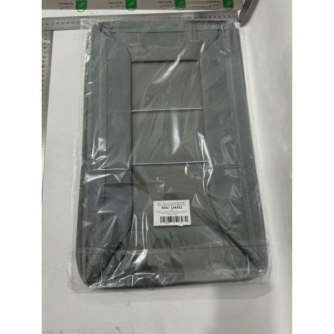 Cutie depozitare  pentru haine, lucruri, din textil cu cadru metalic, manere laterale, forma dreptunghiulara, 47 x 28 x 20 cm, volum 26 l, gri [1]