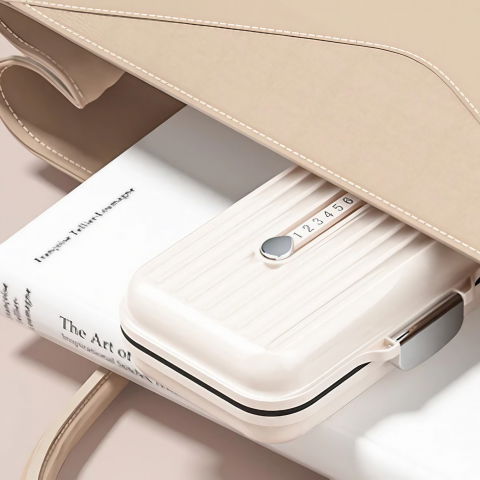 Cutie medicamente, bej, 7 compartimente, portabila si compacta, 11x7.2x3.5 cm, ideala pentru uzul cotidian [4]