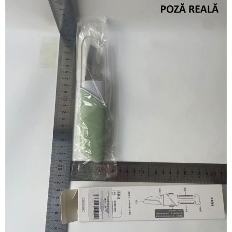 Cutit de fructe multifunctional, razatoare, curatator fructe-legume, deschizator de sticle, 18.1x3.8x2cm, verde [6]