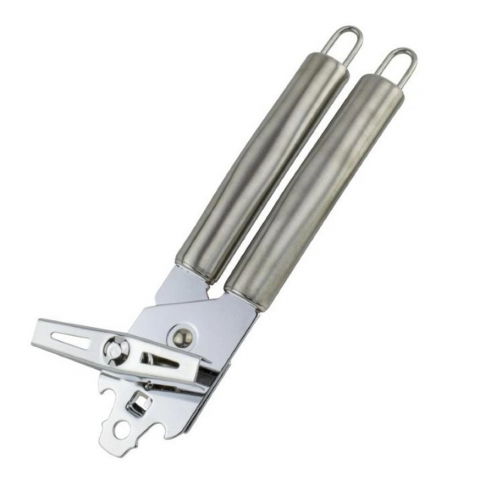 Ajutoare pentru gatit - Deschizator conserve  material inox, ergonomic, gri