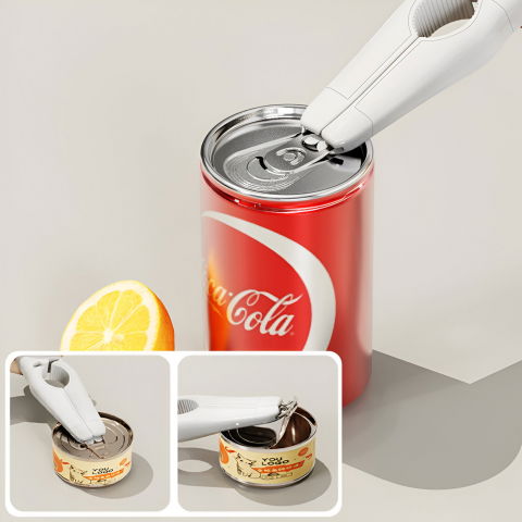 Desfacator de sticle 5in1, razatoare, curatator de legume-fructe, deschizator de conserve si doze, 17.5x5x3cm, alb [2]