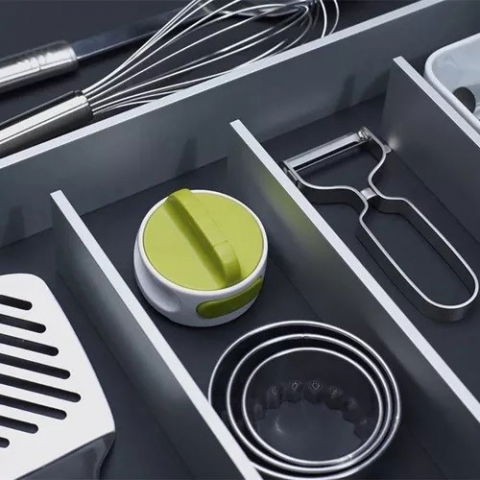 Desfacator manual de conserve si sticle, 6.8 x 4.8 cm, din abs + otel, verde/alb [2]