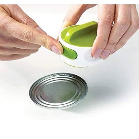 Desfacator manual de conserve si sticle, 6.8 x 4.8 cm, din abs + otel, verde/alb [5]