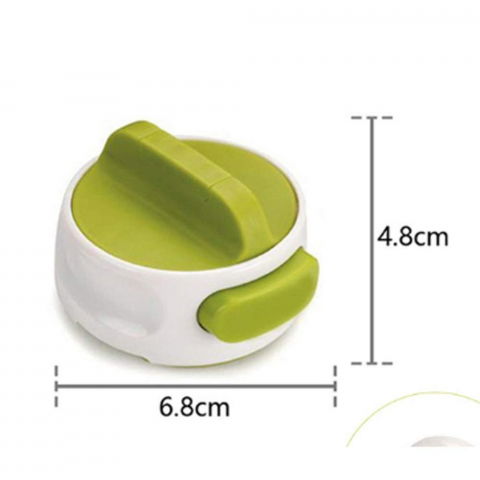 Desfacator manual de conserve si sticle, 6.8 x 4.8 cm, din abs + otel, verde/alb [10]