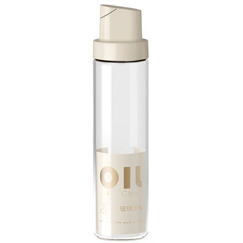 Recipiente pentru condimente si uleiuri - Dispenser pentru ulei, deschidere si inchidere automata a rezervorul, cu inductie gravitationala, 500 ml, 26.1x6.2x6.2cm, gri