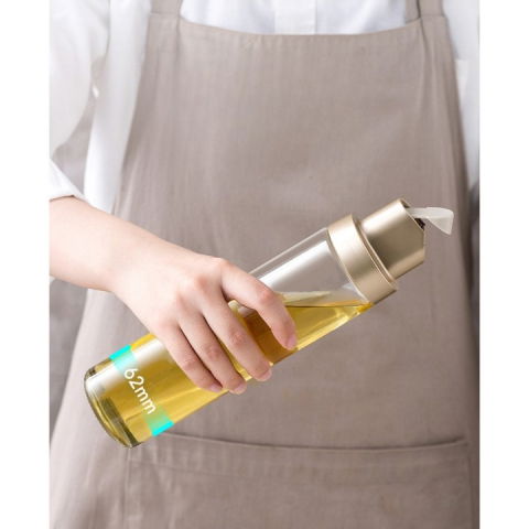 Dispenser pentru ulei, deschidere si inchidere automata a rezervorul, cu inductie gravitationala, 500 ml, 26.1x6.2x6.2cm, gri [5]