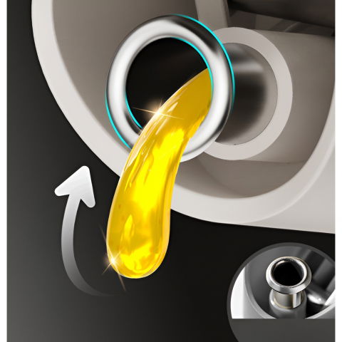 Dispenser pentru ulei, deschidere si inchidere automata a rezervorul, cu inductie gravitationala, 500 ml, 29.5x6x6 cm, albastru [3]