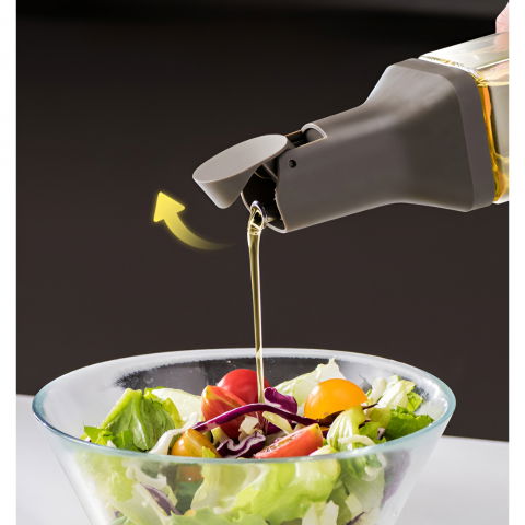 Dispenser pentru ulei, deschidere si inchidere automata a rezervorul, cu inductie gravitationala, 500 ml, 29.5x6x6 cm, gri [3]