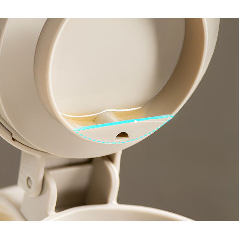 Dispenser pentru ulei, deschidere si inchidere automata a rezervorul, cu inductie gravitationala, 550 ml, 12x7.6x20.5 cm, alb [5]