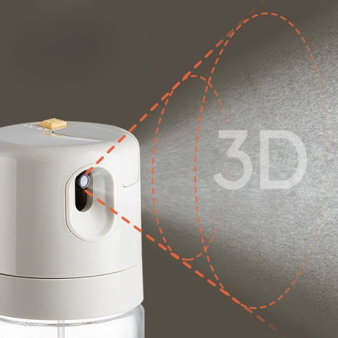 Dispenser pentru ulei, prin curgere si pulverizare, deschidere si inchidere automata a rezervorul, 550ml, 11.4x7.8x22.8cm, gri [6]