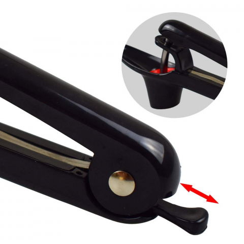 Dispozitiv de scos samburi, manual, cu 1 gaura, pentru cirese/masline, 20.5 x 3.8 x 13 cm, din abs+otel inoxidabil, cu maner, negru [2]