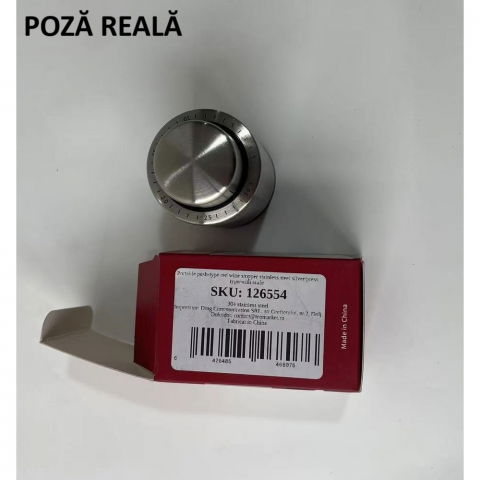 Dop de etansare a sticlei de sampanie, data etansare, reutilizabil, usor de depozitat si folosit, 4.5 x 4.5 x 8 cm, gri [5]