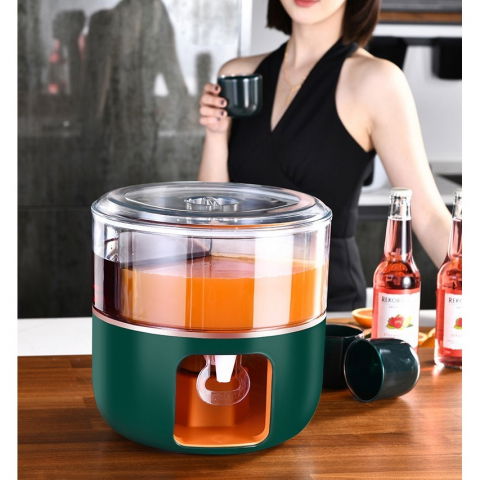 Dozator de apa  3 compartimente rotative, capacitate mare de 6l, verde [2]