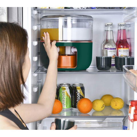 Dozator de apa  3 compartimente rotative, capacitate mare de 6l, verde [3]