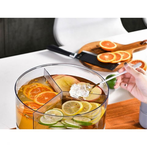 Dozator de apa  3 compartimente rotative, capacitate mare de 6l, verde [4]