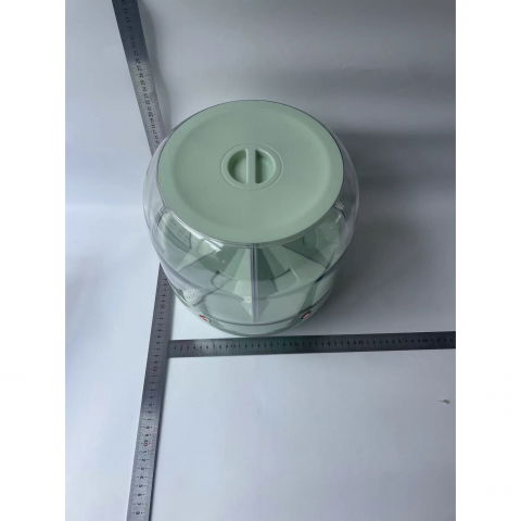 Dozator de cereale  rotativ 360, 6 compartimente, capacitate 6 l, rezistent la umezeala, inchidere etansa, verde deschis [6]