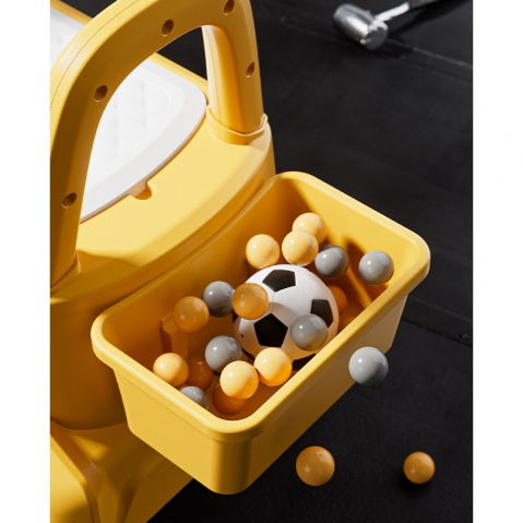 Excavator manual pentru copii, 3 ani, sport, claxon, cutie depozitare, lumini, scaun, 62x26x47 cm, galben [4]