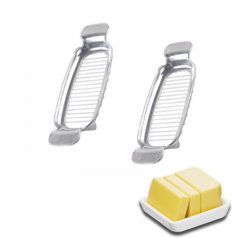 Feliator de alimente, pentru branza, unt, oua, din aluminiu, 19.5 x 6.5 x 2 cm, argintiu [6]