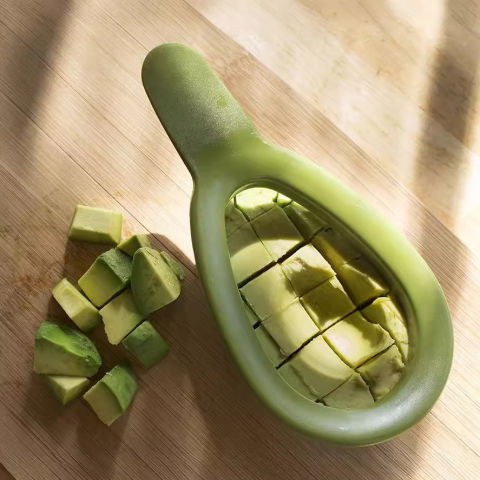 Feliator de avocado, pentru taierea in cubulete, multifunctional, pentru bucatarie, otel inoxidabil, abs, 16x8x5 cm, verde [5]