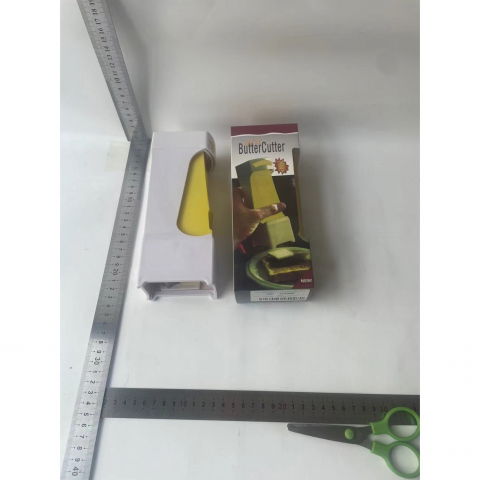 Feliator manual de unt  material plastic, design usor si practic, 20x6x8.5 cm, butter cutter, alb [6]