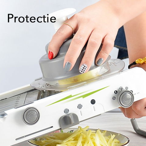 Feliator manual multifunctional, usor de folosit, pentru legume, fructe, razatoare, otel inoxidabil, accesoriu bucatarie, 39 x 11.5 x 12.5 cm alb [6]