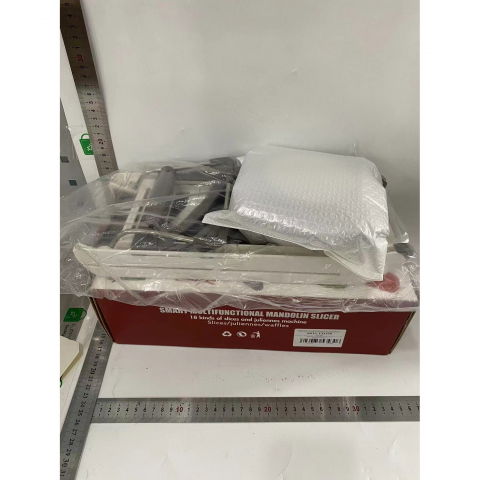 Feliator manual multifunctional, usor de folosit, pentru legume, fructe, razatoare, otel inoxidabil, accesoriu bucatarie, 39 x 11.5 x 12.5 cm alb [7]