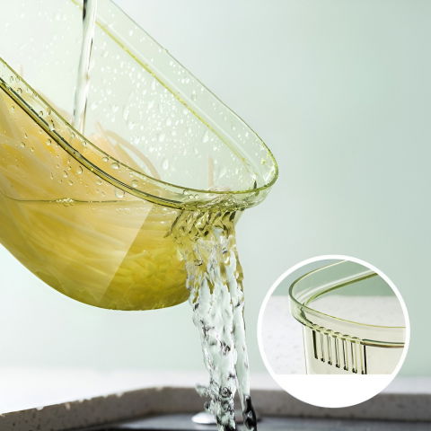 Feliator multifunctional, 3 in 1, pentru fructe si legume, 6 piese, maner, lame de inox, recipient stocare, protectie mana, abs, 35x12x9.4 cm, verde [5]