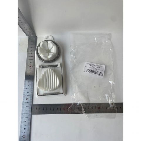 Feliator multifunctional  pentru oua, mozzarela, fructe, 2 forme de feliere, agatatoare, 20 cm, alb [7]