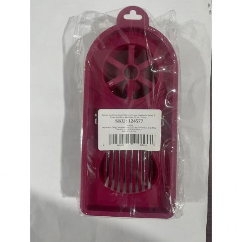 Feliator multifunctional  pentru oua, mozzarela, fructe, 2 forme de feliere, agatatoare, 20 cm, visiniu [8]