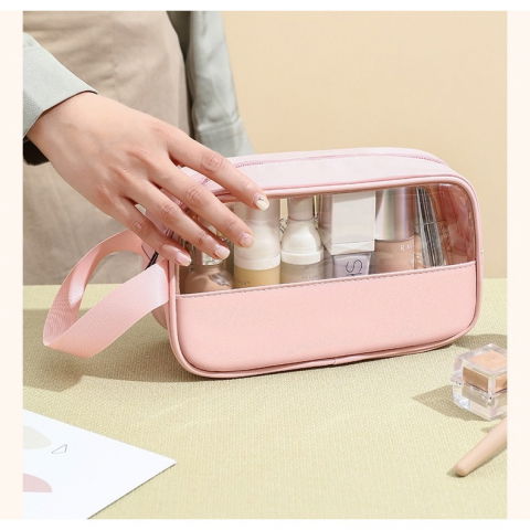 Geanta cosmetice  pentru voiaj sau organizare, 22 x 12 x 8 cm, roz [6]