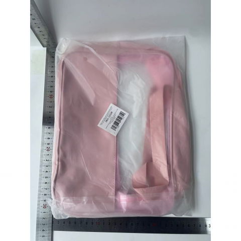 Geanta cosmetice  pentru voiaj sau organizare, material pvc/textil, impermeabila, portabila, 30 x 21 x 12 cm, roz [7]